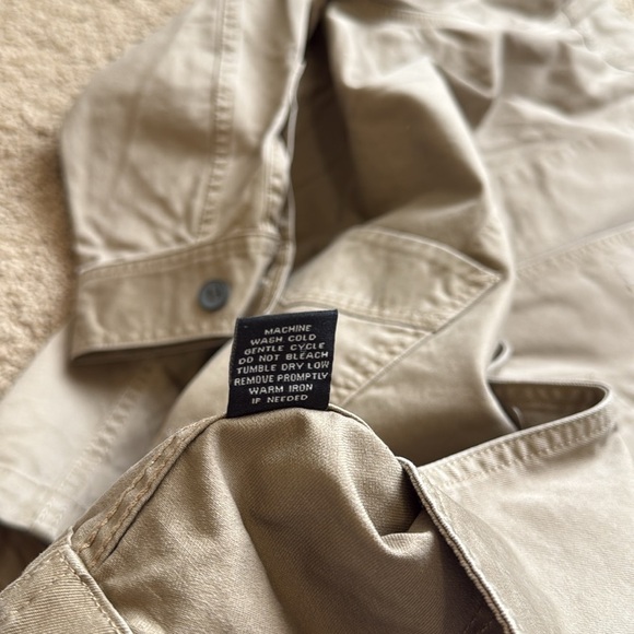 NEW J.Peterman Company Tan Chore Barn Jacket Safari Cotton Blazer Lightweight - Picture 7 of 9